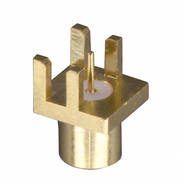 MCX RF Connector, 6GHz, 50 Ohm, Gold Plated, Edge Mount