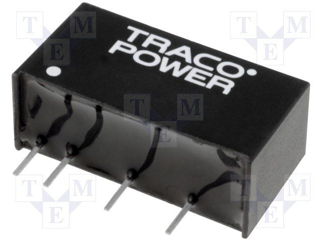 2W DC/DC Converter, 12V, 165mA, SIP, Isolated, 1kV