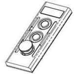 Two Button Station Replacement Coverplate, Single Speed, With Emergency-Stop