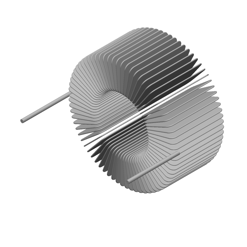 Radial Through-Hole Inductor 560uH 3.6A 1kHz 15% Ferrite