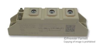 SEMIKRON SKKT57B12E Thyristor, 1200 V, 150 mA, 55 A, 95 A, Module, 7 Pins