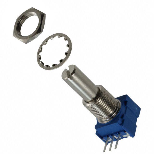 Conductive Plastic Potentiometer, 10kR, Audio Taper, 1 Turn, 250mW