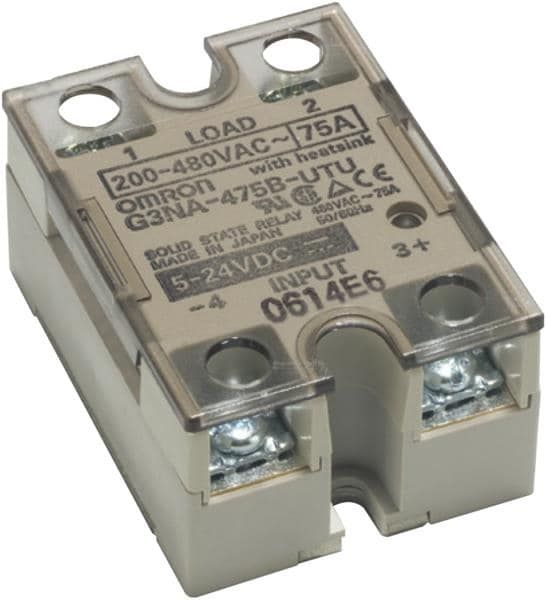 Solid State Relay, Hockey Puck, 75 A , 5-24 VDC Input, 24-240 VAC Output