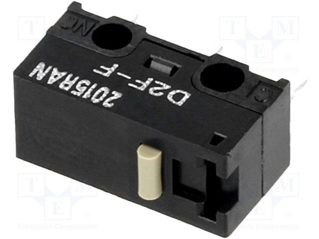 SPDT Microswitch, 1A 125VAC, Pin Plunger, Solder/PC Pin