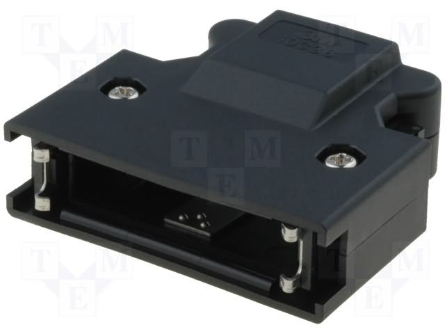36 Pos Straight Connector Backshell, PBT, UL94 V-0, -20°C to 85°C