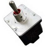 Switch Toggle (ON) OFF (ON) 4PDT Round Lever Quick Conn 18A 277VAC 250VDC Panel Mount with Threads Automotive