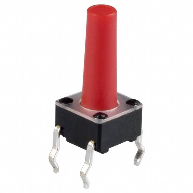 Keypad Switch, SPST, 50mA, 12VDC, Through Hole, Red