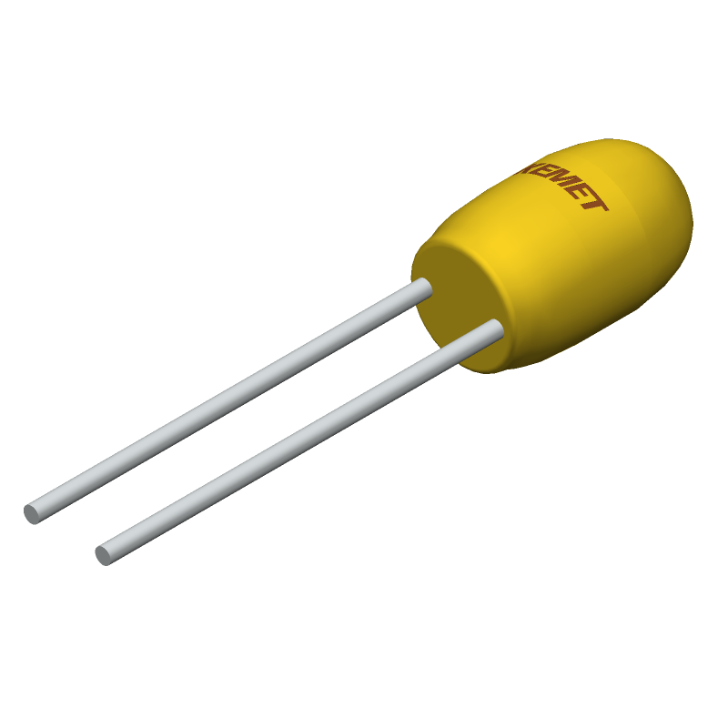 16V 2.2uF Tantalum Capacitor, Radial, Through Hole, 10% Tol