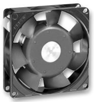 115V AC Axial Fan, 79.5CFM, 42dB, Ball Bearing, 120x120x25mm