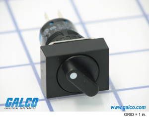 Switch Selector N.O./N.C. DPDT 90° Knob 1A 250VAC 250VDC Quick Connect/Solder 250000Cycles Panel Mount