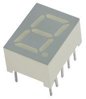 Smart/Normal 7 Seg Numeric LED Display, Super Bright Orange, 9.9mm, ROHS COMPLIANT PACKAGE-10