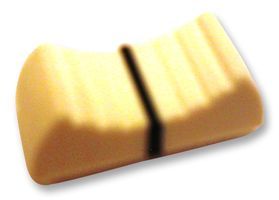 Knob, 11.1 x 24mm, White/Black