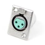 Conn XLR Connector F 6 POS Solder ST Panel Mount 6 Terminal 1 Port