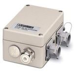 Terminal outlet, VS-RJ45/IP67, surface mounting, IP65, two slots, LSA connection, CAT5e, for round cable 5mm to 13 mm, with filler plug, color: red