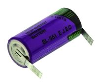 Tadiran 3.6V Lithium Thionyl Chloride 2/3 AA Battery, 1.1Ah