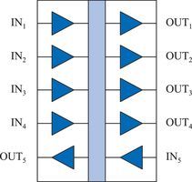Analog IC, 5 Ch, 110Mbps, SOIC-16, 2.5kV Isolation