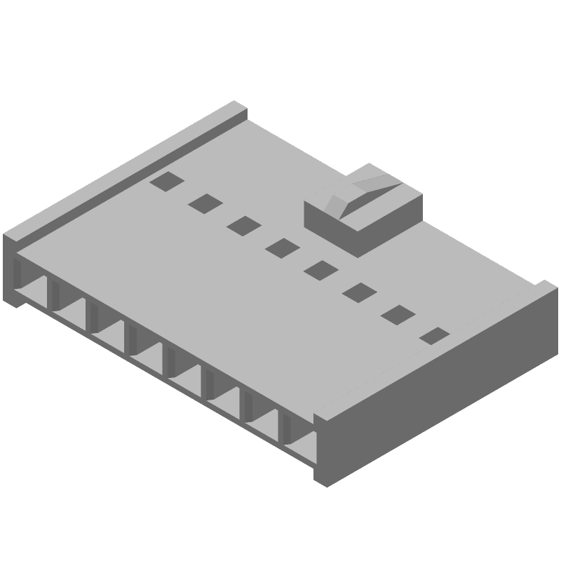 8 Pos Female Receptacle, 2.54mm Pitch, Crimp, 3A, 350V