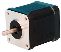 STEPPER MOTOR; Coil Type:Bipolar; Torque Max:86.3in-oz; Current Rating:2A; No. of Phases:Two; Resistance:1.4ohm; Inductance:2.7mH; Inertia:0.37oz-in ; Product Range:-; Motor Type:Stepper; NEMA Size:17; Number of Leads:4 ;RoHS Compliant: Yes