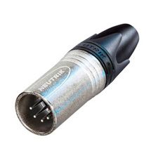 5-Pin Male Power Connector, 50V, 7.5A, Silver Plated Brass, Nickel