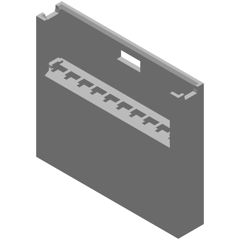 10 Pos 2.54mm Crimp Receptacle Housing, Straight, 3A, UL94 V-1