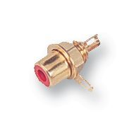 DELTRON COMPONENTS   432-0500-1.   SOCKET, PHONO GOLD RED