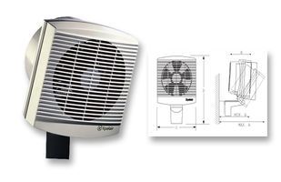 HEATER, FAN, INDUSTRIAL WALL