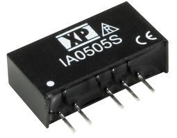 1W 2-Output DC/DC Converter, 4.5-5.5V In, 24V/-24V Out, SIP