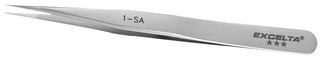 TWEEZER, 4.5IN; Tweezer Type:Fine; Overall Length:4.5; Tweezer Body Material:Stainless Steel; Tweezer Tip Material:Stainless Steel ;RoHS Compliant: NA