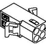 4 Pos FFC/FPC ZIF Receptacle, 5.03mm Pitch, 250V, 11A