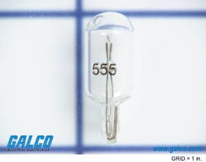 6.3V 0.25A Incandescent Mini Wedge Lamp, T-3 1/4
