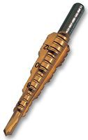 STEP DRILL, 4-12MM; Overall Length:80mm; Head Diameter:12mm; Style:-; Head Length:-; Tool Body Material:High Speed Steel