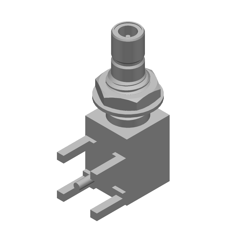 SMB RF Connector, 4GHz, 50R, Gold, Solder RA