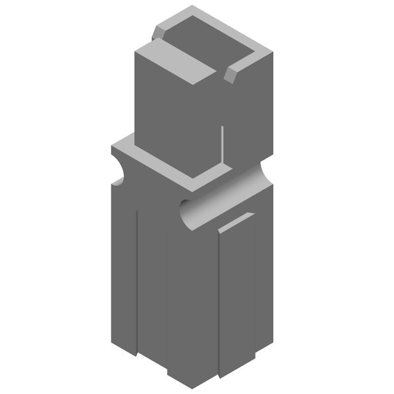 1 POS Crimp Wire Housing, 40A, 600V, UL94 V-0, Green