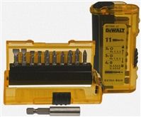 11 Piece Steel Pozidriv: PZ1; PZ2; PZ3; Phillips: PH1; PH2; PH3; Slotted: 4.5; 5.5; 6.5; 8 mm Driver Bit Set