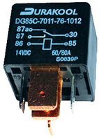 DURAKOOL         DG85CM-5021-76-1024             RELAY, AUTOMOTIVE, SPST-NO, 12.8VDC, 150A, PANEL