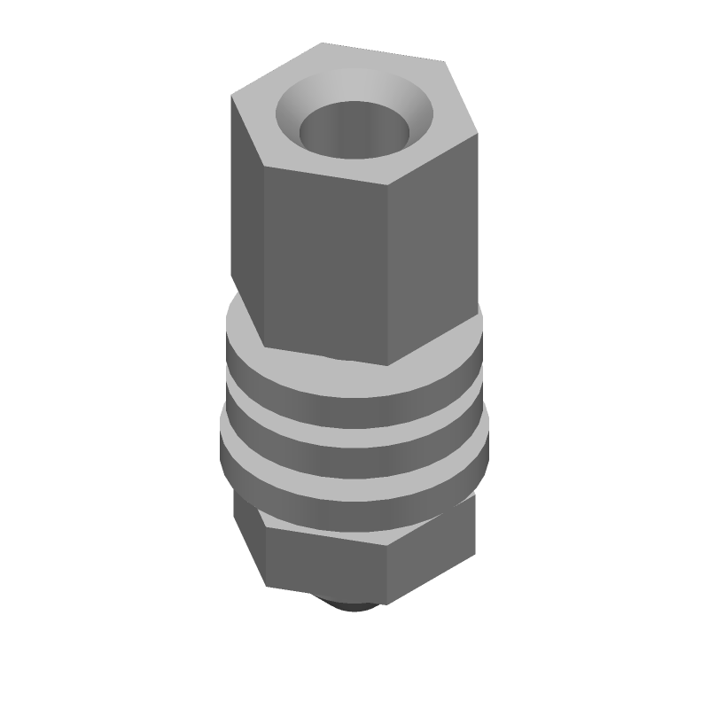 Female Rectangular Connector, Screw Mount, 12.7mm, Bulk