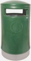94L Green Steel Waste Bin