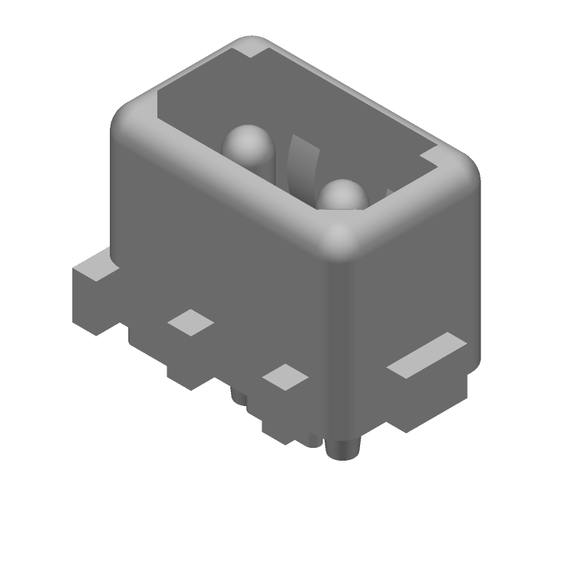 2 Pos Power Connector, 5.08mm Pitch, 13A, 250V, Straight, Thru-Hole