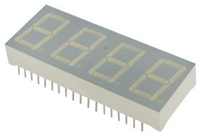 7 SEG NUMERIC DISPLAY, SUPER BRIGHT ORANGE, 14.2mm, ROHS COMPLIANT PACKAGE-36