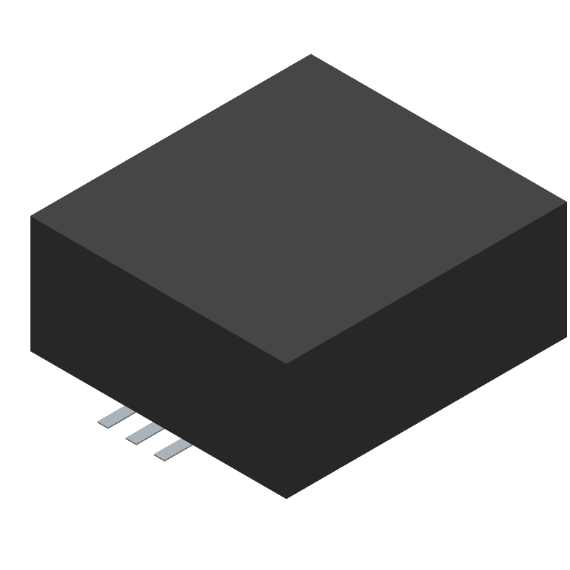 DC-DC Regulated Power Supply Module, 1 Output, 12W, Hybrid, SMD-3