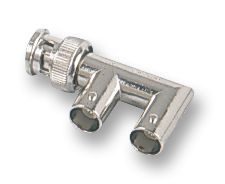 Conn BNC Adapter 0Hz to 1GHz 50Ohm Y Style F/F/PL Gold