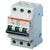 3 pole, 30 amps rated at 480Y/277 VAC, UL 1077 series miniature circuit breaker with thermal-magnetic trip device, K trip curve, and 6kA interrupt current rating