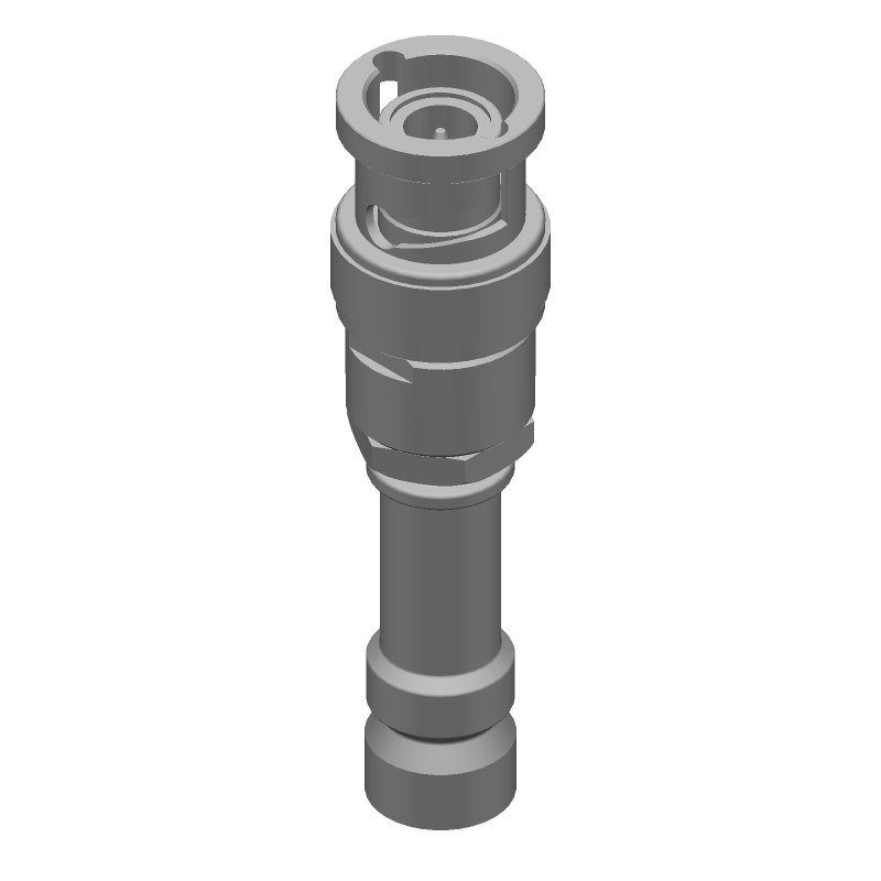 CABLE TERMINATED, MALE, BNC CONNECTOR, SOLDER, PLUG