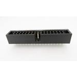 Conn Shrouded Header HDR 34 POS 2.54mm Solder ST Thru-Hole Tray