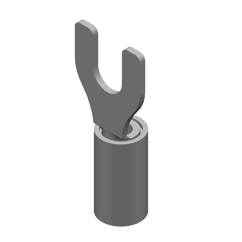 Insulated Spade Terminal 14-16AWG Copper Tin Blue