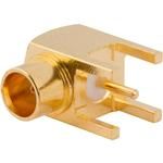 Conn MCX 0Hz to 6GHz 75Ohm Solder RA Thru-Hole RCP Gold