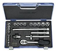 Gedore 30 HMU-10 22 Piece Socket Set 3/8 in Square Drive