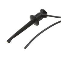 Mini Hook to Wire Lead Cable, 5A, 300V, 60" Black PVC