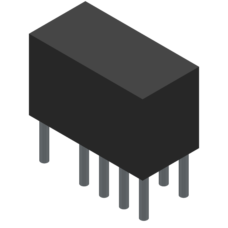 RF Relay DPDT 12VDC 400mA 900MHz Through Hole