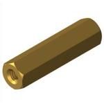 Standoff Hex F/F 6-32-THD Brass Zinc Clear Chromate